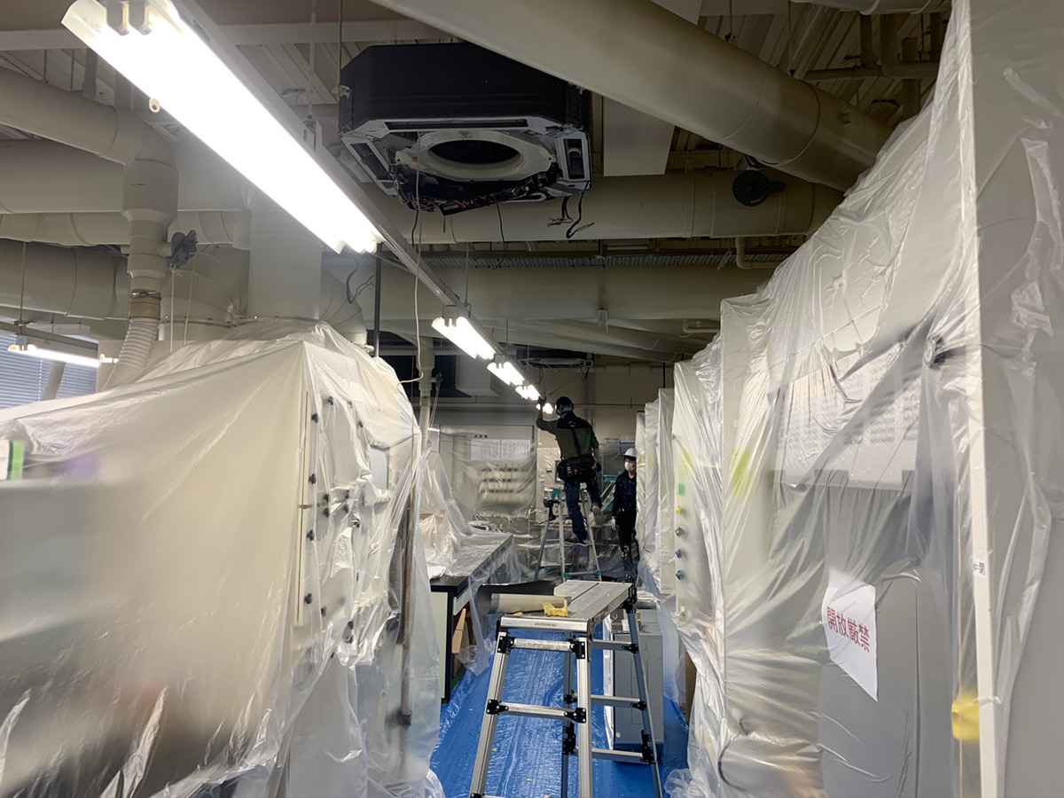 某工場研究棟 空調更新工事